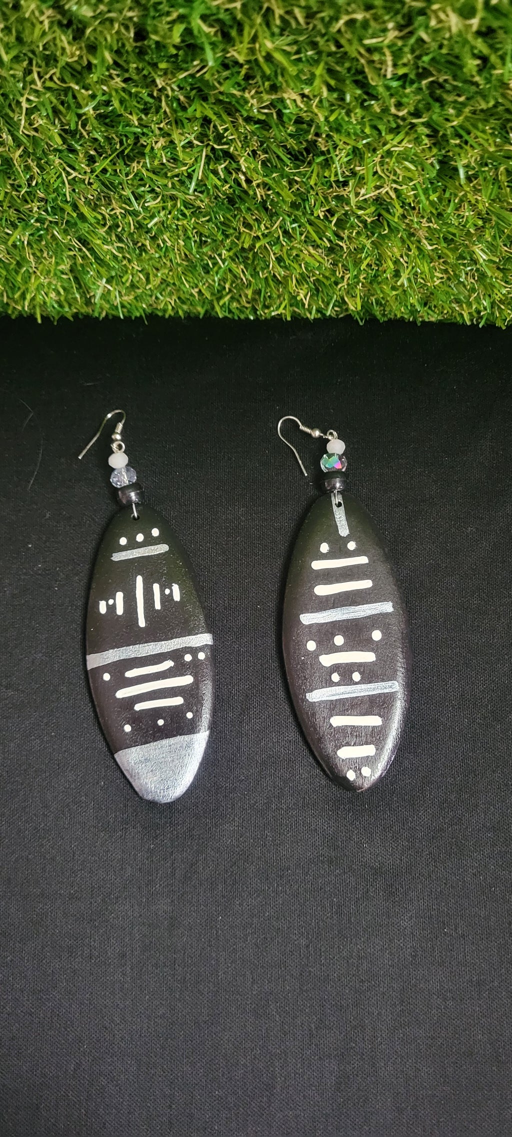 Handpainted Tribal Earring