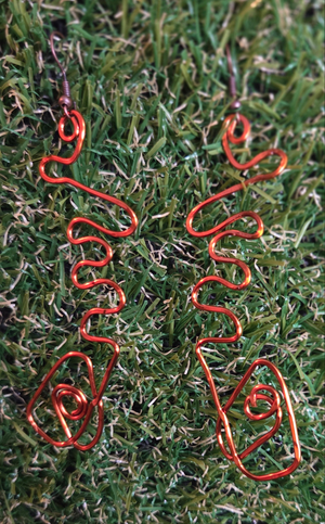 Wire-Wrapped Earring