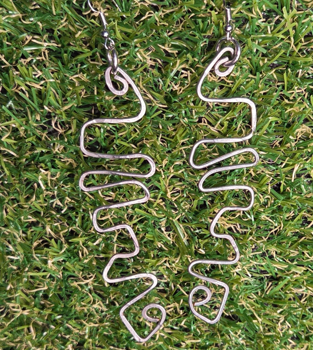 Wire Wrapped Earrings - silver