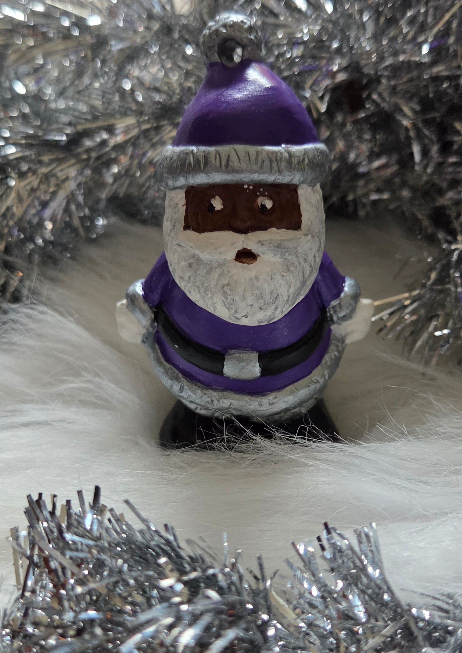 Santa (Sliver & Purple)