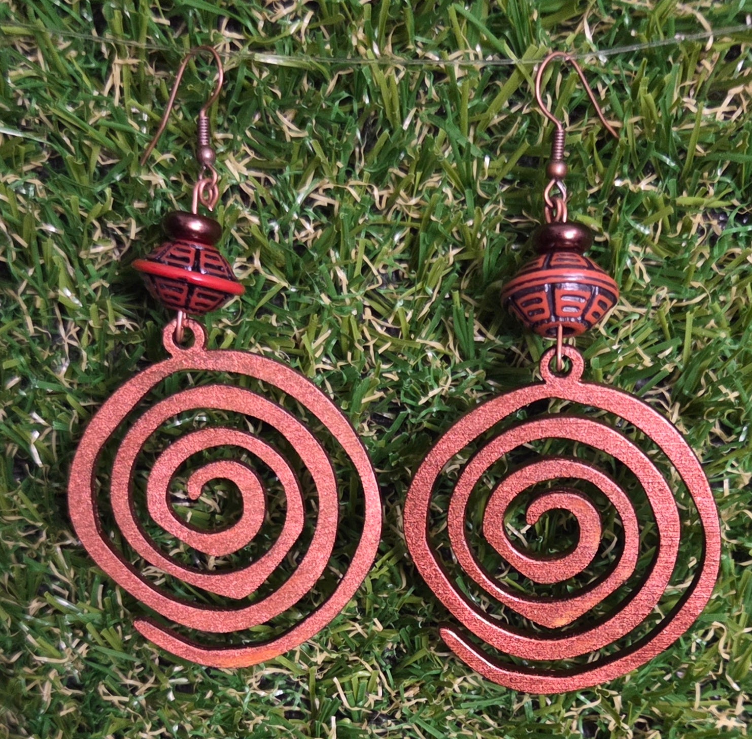 Copper "Spirals of Strength” Earrings