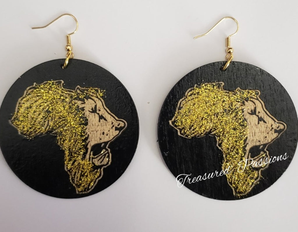 NEW Glitter Gold Lion