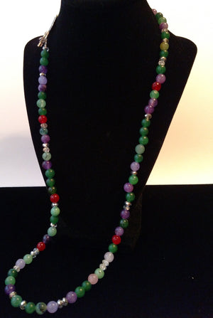 Violet Jade Necklace Set