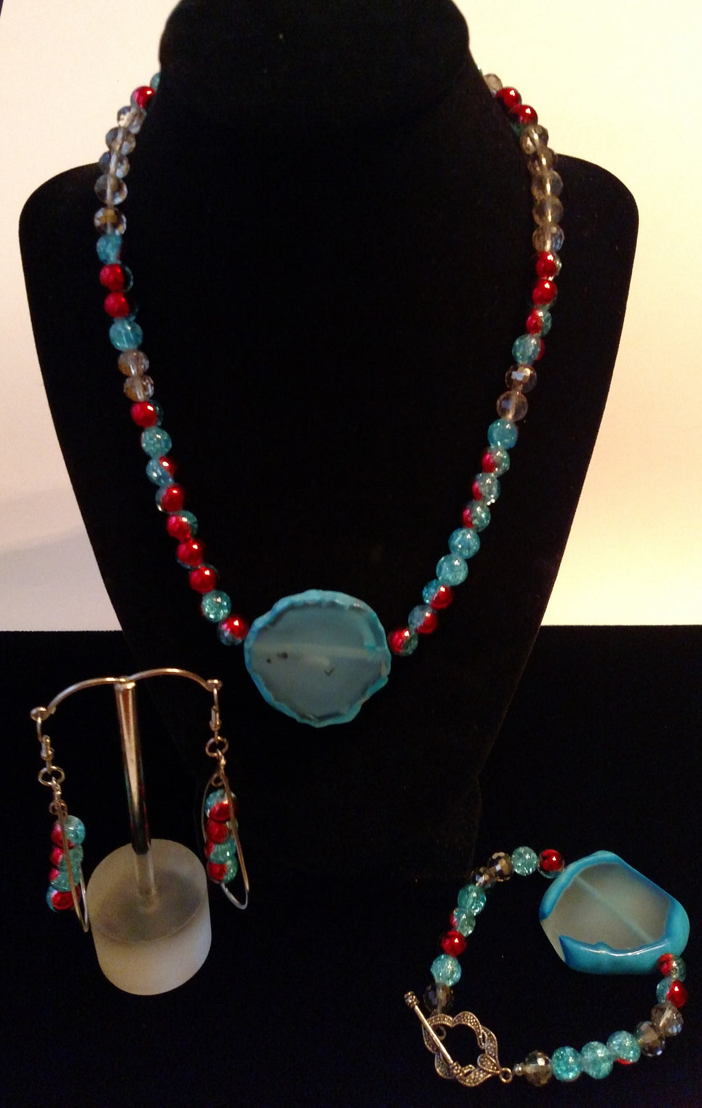 Scarlet Aqua Stone Set