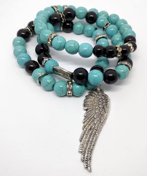 Turquoise n' Black Angel